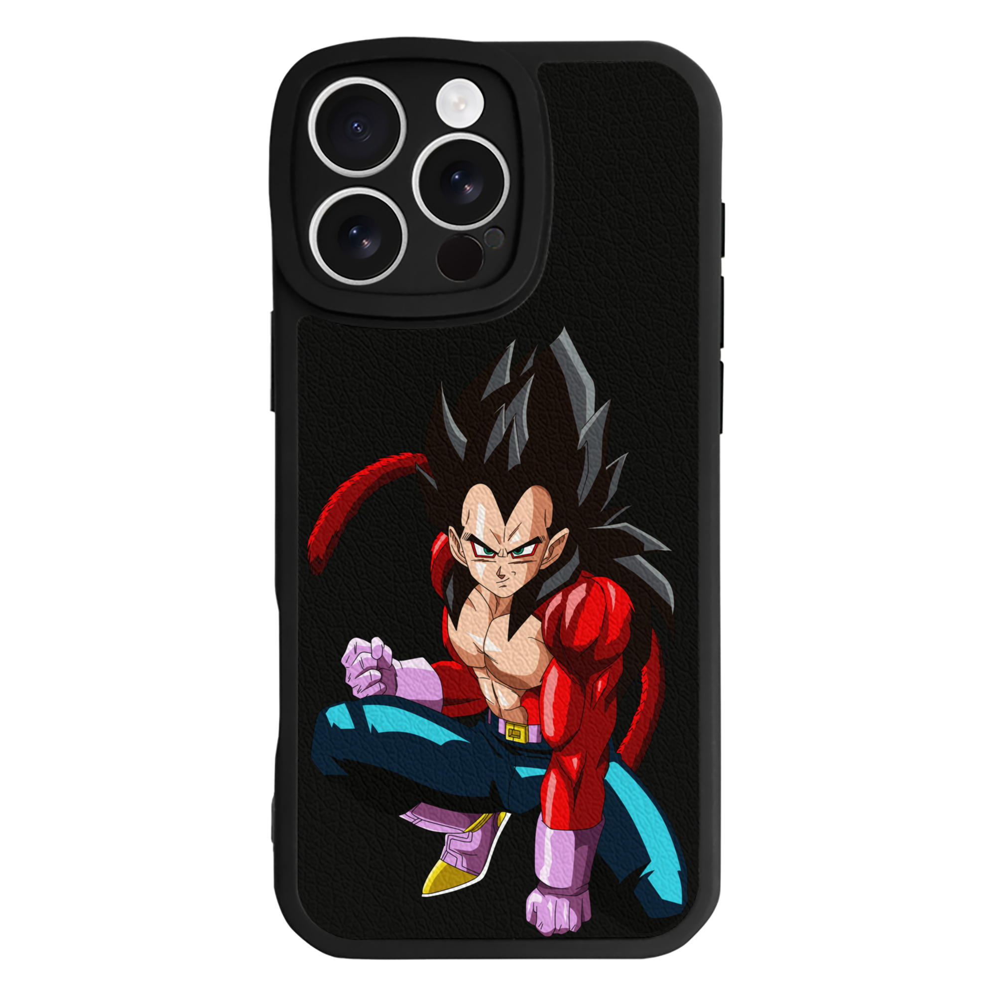 （画像用） ドラゴンボール ベジータ四世（Bejīta Yonsei）DRAGON BALL Vegeta IV 【iPhone 16シリーズ対応】シリコンスマホケース（レザー調） 材質：シリコン